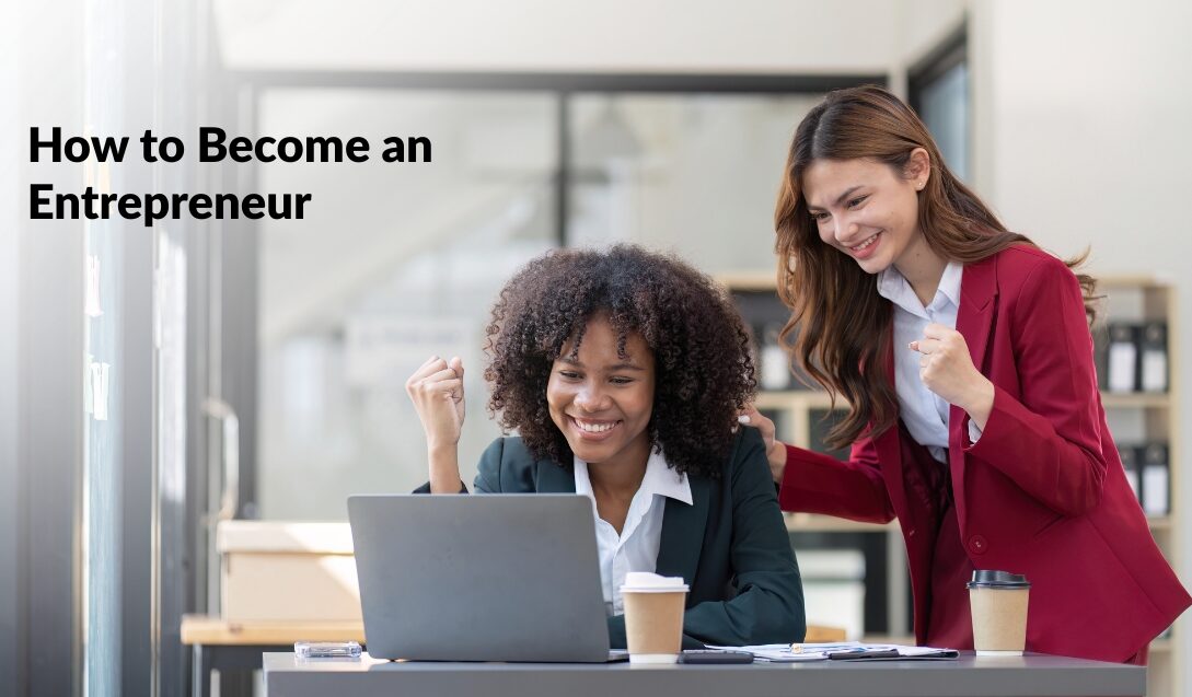 Women learning how to become an entrepreneur