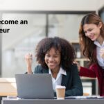 Women learning how to become an entrepreneur