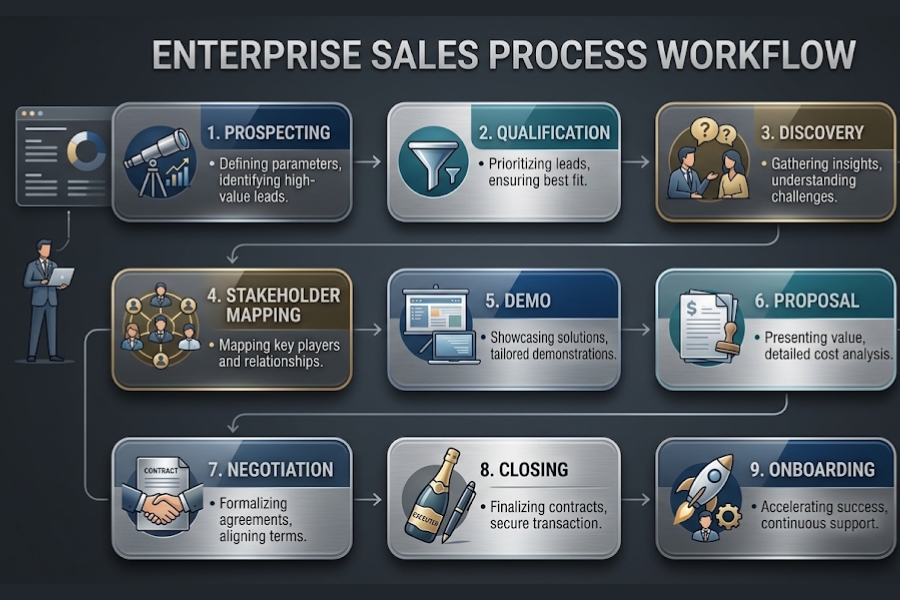 Enterprise Sales Process Workflow